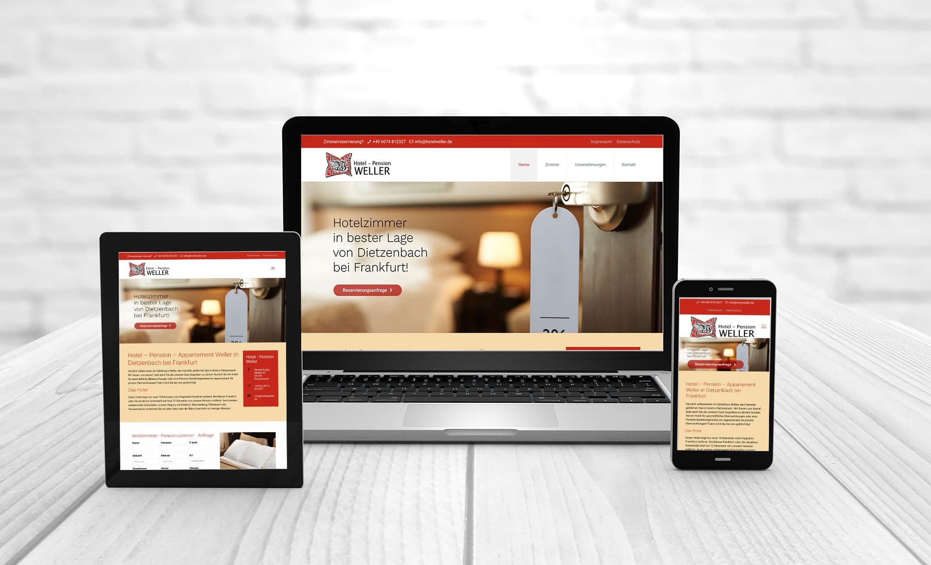 Professionelles Webdesign, Referenzen Hotel-Weller