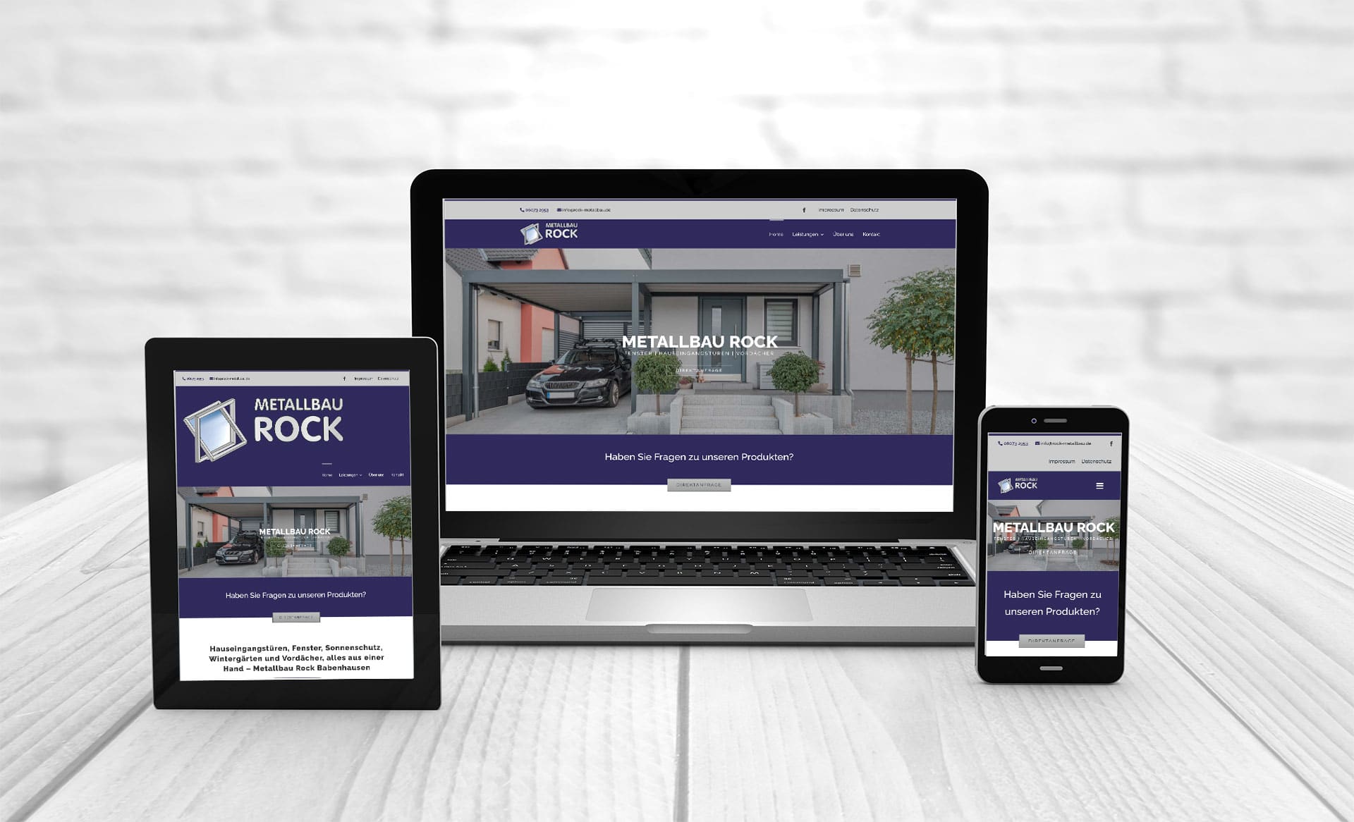 Professionelles Webdesign Webseite erstellen Rock Metallbau Babenhausen