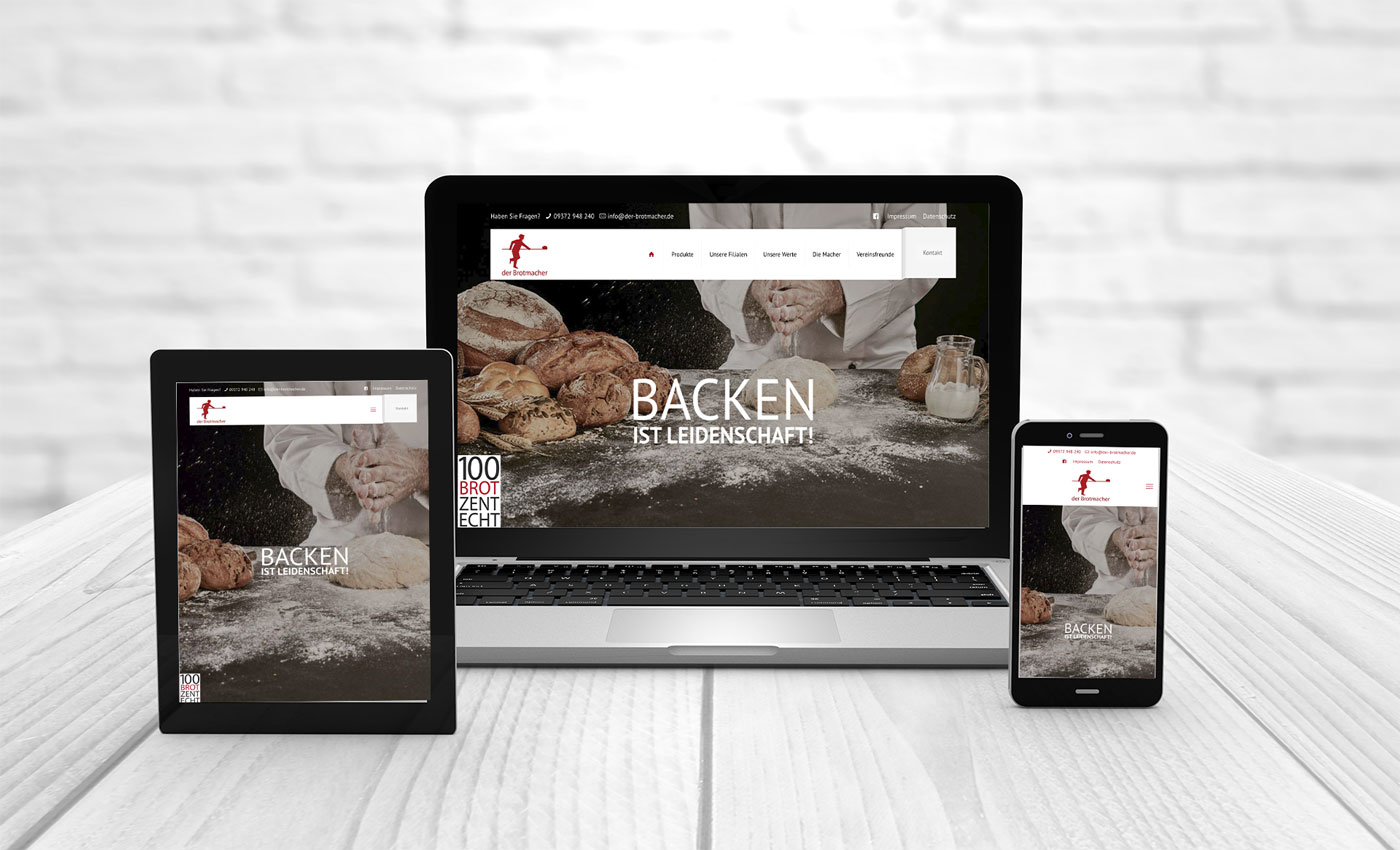 Professionelles Webdesign, Referenzen der-Brotmacher