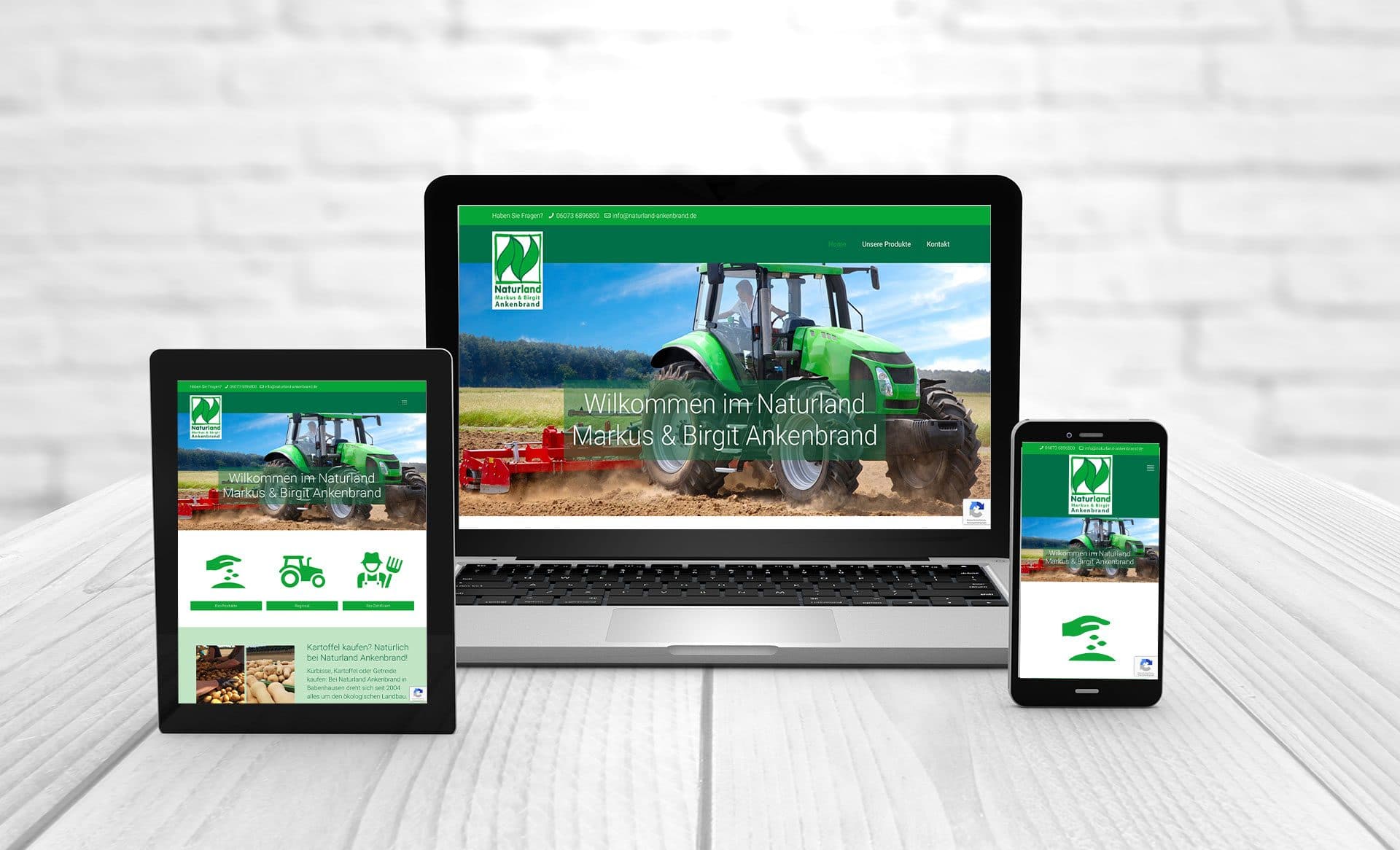 Professionelles Webdesign, Referenzen naturland-ankenbrand