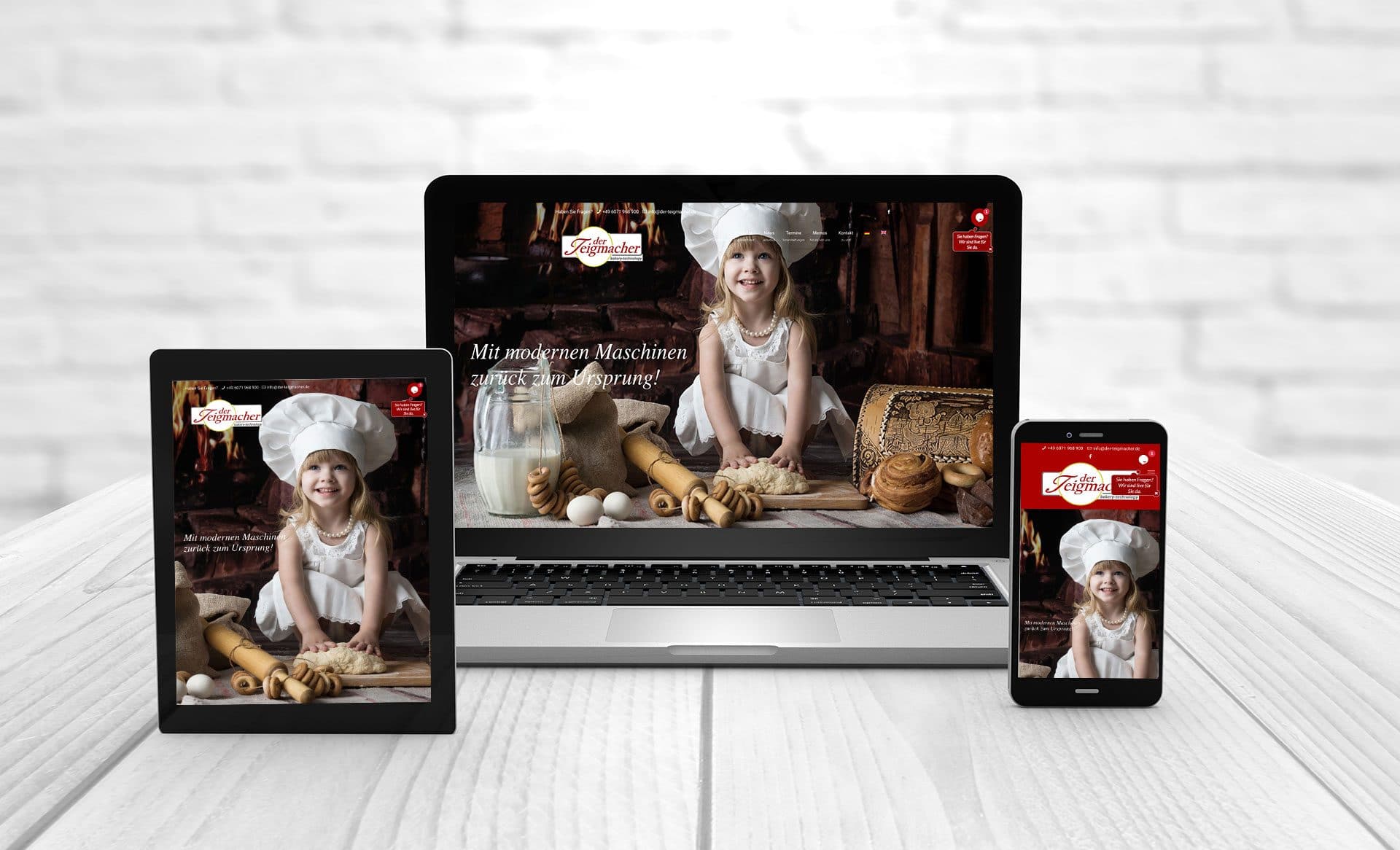 Professionelles Webdesign, Referenzen der teigmacher