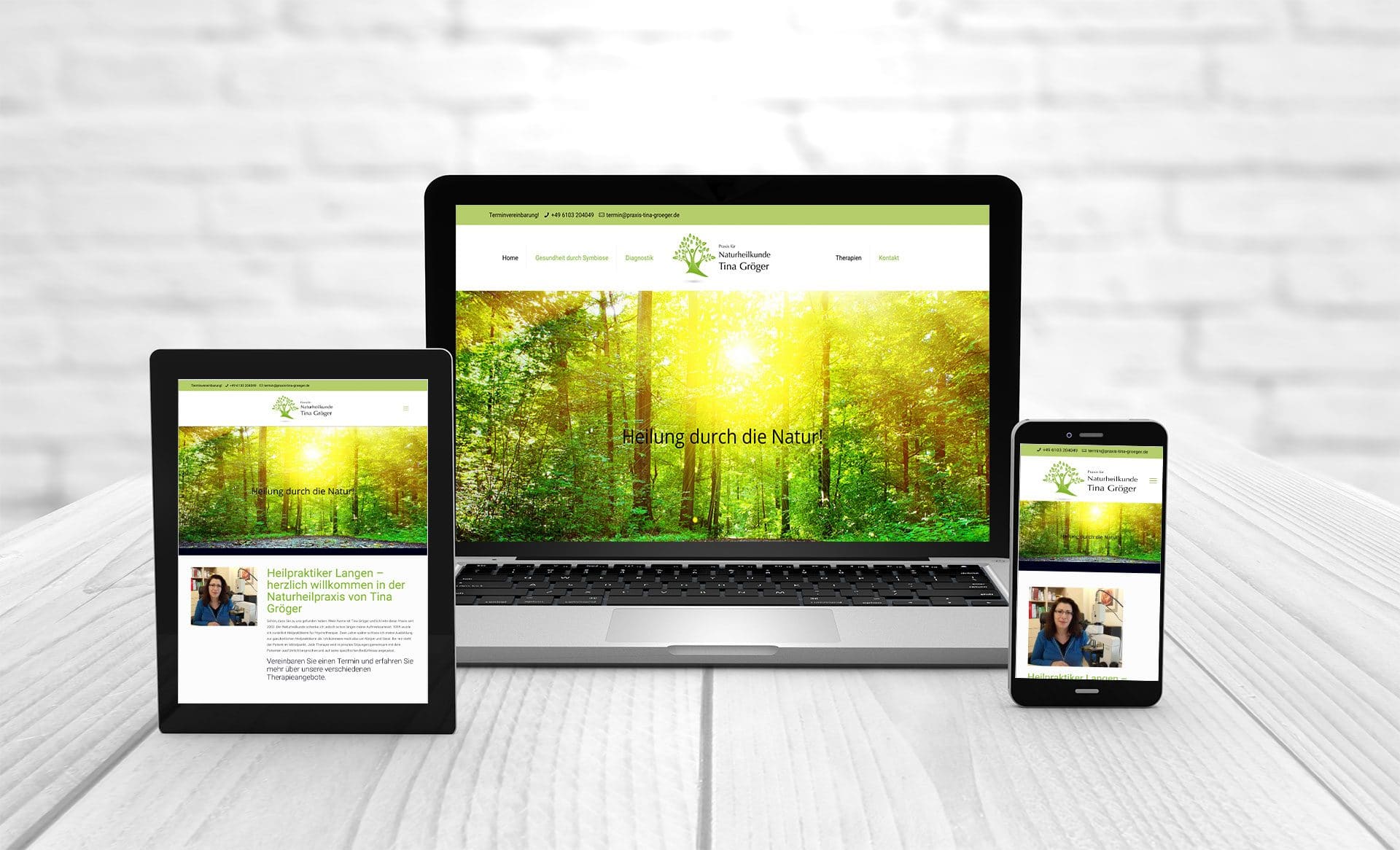 Professionelles Webdesign Naturheilpraxis Tina Gröger | Langen